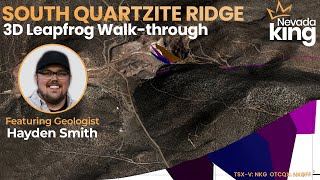 Nevada King Gold’s South Quartzite Ridge Target  An Overview in Leapfrog TSXV NKG OTCQXNKGFF [upl. by Danieu]