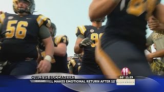 ETSU football makes emotional return after 12 years [upl. by Ijnek]