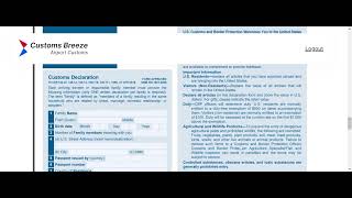 quotStepbyStep Guide How to Fill out the CBP Declaration Form 6059B Customs Form for Travelers [upl. by Delle]