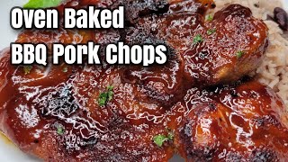 Easiest Delicious Oven Baked BBQ Pork Chops [upl. by Arries443]