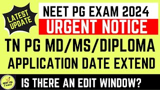 Breaking TN Medical Counselling Application Date Extend Now mcc2024 neetpgtamil centac nbems [upl. by Anitsyrk]