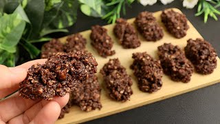 Crunchy cookies with no sugar no flour no butter  in 10 minutes easy to make everyday delicious [upl. by Iek258]