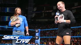 Baron Corbin launches a sneak attack on Dean Ambrose SmackDown LIVE March 7 2017 [upl. by Blaseio]