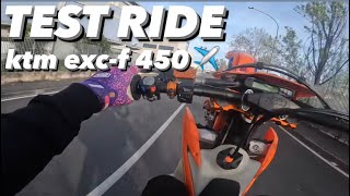 TEST RIDE KTM EXCF 450 2022😍AEREO [upl. by Cedric129]