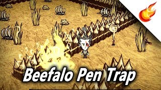 DISUSED BEEFALO PEN Trap Setpiece Walkthrough  Dont Starve Together [upl. by Neenej773]