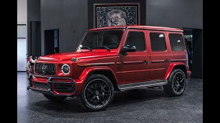 G Manufaktur Exclusive Edition 2021 MercedesBenz G63 AMG in Cardinal Red Magno Full Walkthrough [upl. by Edmonds]