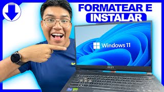 ✅ Cómo FORMATEAR tu PC e INSTALAR Windows 11 desde USB  2024 [upl. by Anitsyrhk838]