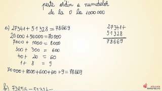 Adunarea și scăderea fără trecere peste ordin  Matematică clasa a IV a [upl. by Llenoil600]
