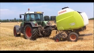 Fendt 716 Claas Variant 380 Imballatura paglia [upl. by Lambrecht717]