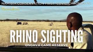 E05 RHINO SIGHTING at ONGAVA [upl. by Lenaj]