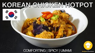 KOREAN CHICKEN HOTPOT RECIPE  Dakdoritang  Easy Delicious Spicy TheRecipeConnoisseur [upl. by Ymer]