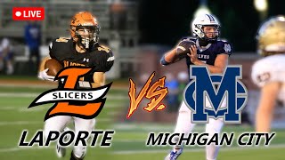 LaPorte Slicers vs Michigan City Wolves  HOMECOMING RIVALS  Boys Varsity Football [upl. by Llarret]