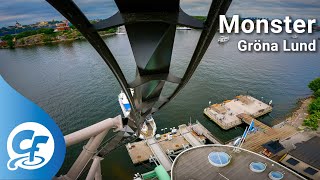 Monster front seat onride 5K POV 60fps Gröna Lund Grona Lund [upl. by Aonehc435]