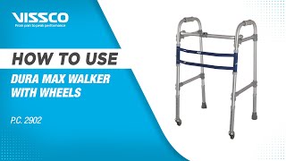 How to Assemble and Use a Walker with Wheels [upl. by Lebatsirc188]