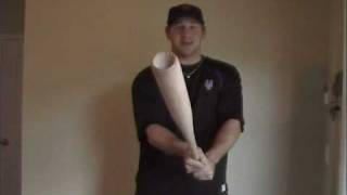 How To Cork A Wood Baseball Bat  Kyle Blanks [upl. by Otrepur]