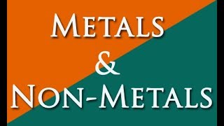 METAL AND NONMETALS [upl. by Einahpehs]