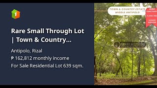 Rare Small Through Lot  Town amp Country Estate Antipolo [upl. by Pratt434]