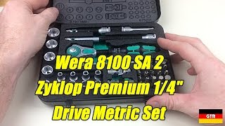 German Tool Reviews Wera 8100 SA 2 Zyklop 14quot Premium Socket Set [upl. by Altheta]