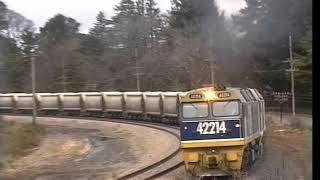 Trains in NSW Moss Vale and Exeter 1994 [upl. by Drooff]