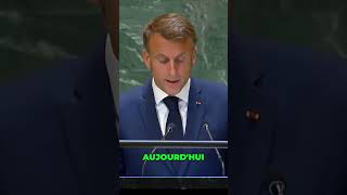 Macron à lONU  le discours que personne nattendait 🤯📢 [upl. by Zeralda]