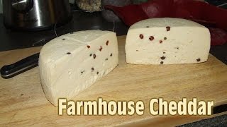 How to make Farmhouse Cheddar with peppercorns [upl. by Driskill833]