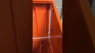 Blast cabinet finally arrived Silicone caulk smells like death sandblasting maker workshop [upl. by Aerb]