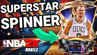 My Luckiest SUPERSTAR SPINNER Pack Opening EVER  NBA 2K MOBILE [upl. by Raycher]