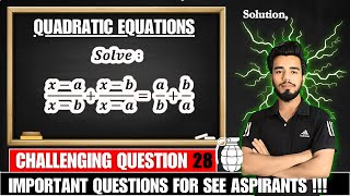 Solve this Trickiest Algebra Problem  Class 10 Maths Solution [upl. by Aspia]