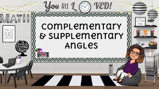 Complementary amp Supplementary Angles [upl. by Derdlim123]