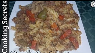 Qeema Macaroni made by Cooking Secrets [upl. by Einnob191]