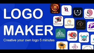 Logo maker app for Android  Create your own logo design in 2 min [upl. by Ydaf]