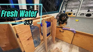 Rebuilding my Fresh Water Cabinet💧Freshest of Fresh water only in this Camper Van🚐 [upl. by Hare]