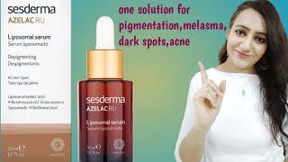 REVIEW Sesderma AZELAC RU one solution for melasma pigmentationdull skindark spotsuneven skin [upl. by Sanfourd]