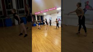 Lady Latin Chacha Class howto dance weave door time happy music song [upl. by Icram]