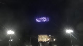 Lo spettacolo di droni nel cielo di Roma per celebrare i 30 anni di Cartoon Network [upl. by Assirialc]