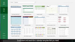 How to create a Calendar in MS Excel [upl. by Martyn]