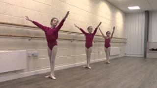 En Pointe Dance school RAD Grade 2 Ballet Barre exercises [upl. by Pihc]