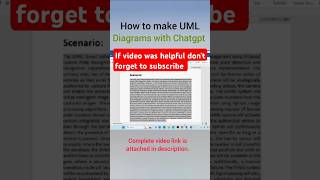 How to make UML diagrams with chatgpt chatgpt education [upl. by Amaryllis]