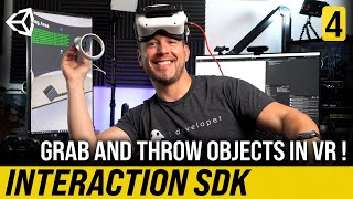 How To Grab And Throw Objects In VR  Interaction SDK 4 [upl. by Ayna703]