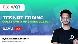 TCS NQT Coding Questions and Answers  20232024 [upl. by Tremayne169]