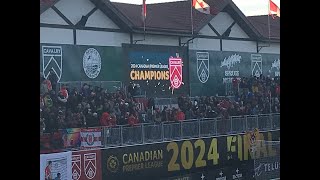 Fan views of the 2024 CPL final trophy lift Cavalry win the North Star Cup [upl. by Yerggoeg54]