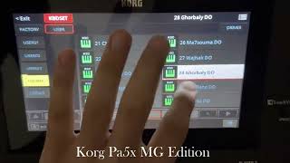 Korg Pa5x MG Edition شعبي 01 [upl. by Anirat]