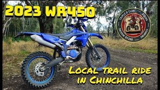 2023 WR450 trail ride in Chinchilla [upl. by Anayit629]