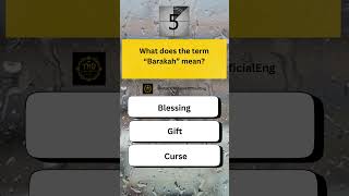 Barakah means shorts shortvideo islamicquiz islamicnetworkofficialeng [upl. by Kal]