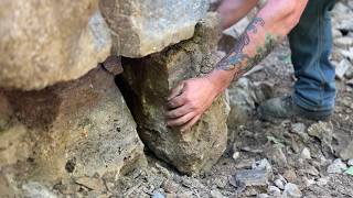 Treasure hunting pulling out Herkimer Diamond Crystals from a pocket at the Private Mine [upl. by Wait]