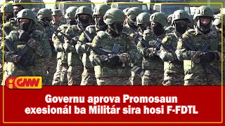 Governu aprova Promosaun exesionál ba Militár sira hosi FFDTL [upl. by Holsworth156]