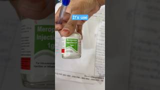 Meropenem Injection Uses in Comment nursingexam youtubeshorts [upl. by Caritta]