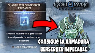 CÓMO CONSEGUIR LA NUEVA ARMADURA BERSERKER IMPECABLE EN GOD OF WAR RAGNAROK NUEVA PARTIDA [upl. by Ier623]