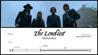 The Loneliest  Måneskin drumless  spartito PDF [upl. by Neelrac]