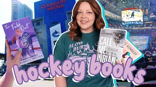 hockey reading vlog 🏒💙 romance nonfiction amp going to an NHL game [upl. by Tubb]